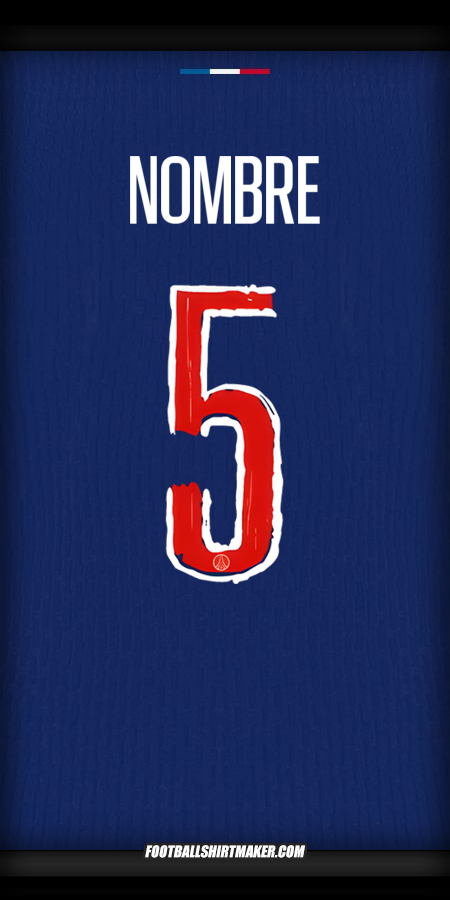 Jersey Paris Saint Germain Cup 2024/2025 -  nombre - 5