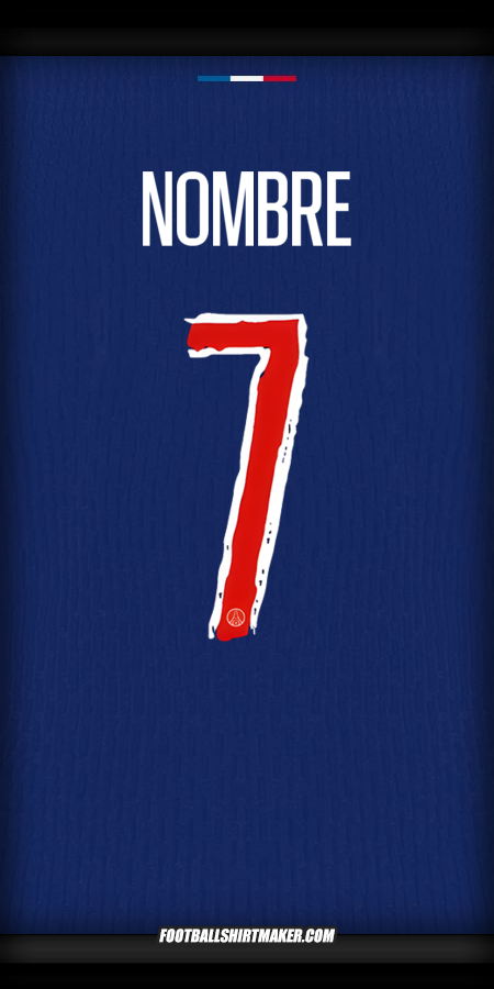 Jersey Paris Saint Germain Cup 2024/2025 -  nombre - 7