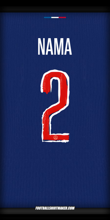 Jersey Paris Saint Germain Cup 2024/2025 -  nama - 2