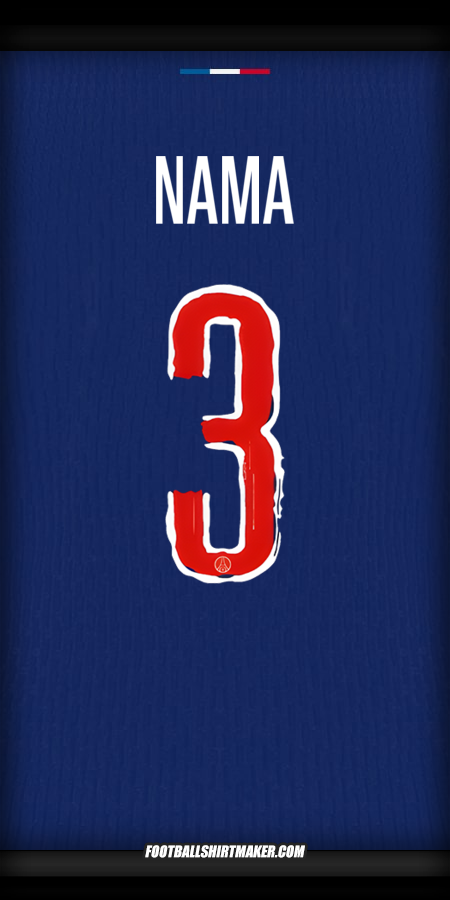 Jersey Paris Saint Germain Cup 2024/2025 -  nama - 3