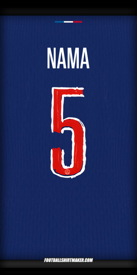 Jersey Paris Saint Germain Cup 2024/2025 -  nama - 5