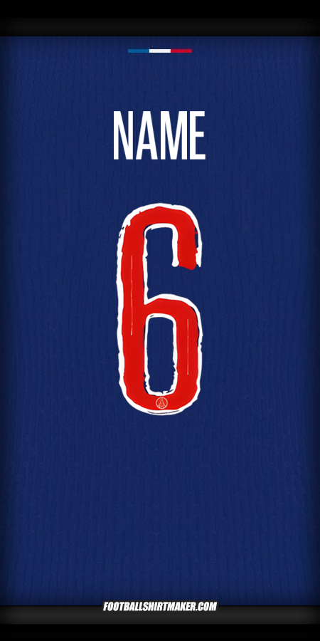 Jersey Paris Saint Germain Cup 2024/2025 -  name - 6