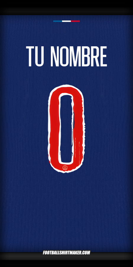 Camiseta Paris Saint Germain Cup 2024/2025 -  tu nombre - 0