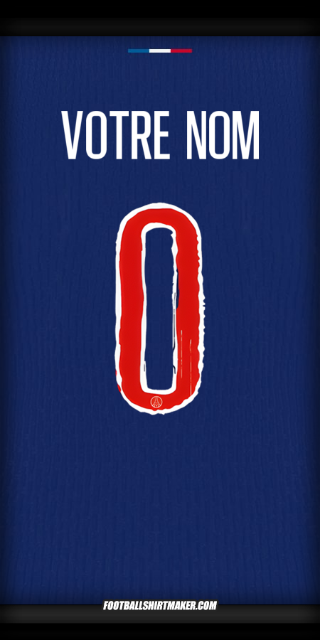 Maillot Paris Saint Germain Cup 2024/2025 -  votre nom - 0