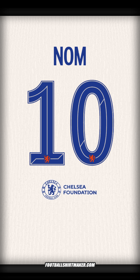 Maillot Chelsea Cup 2024/2025 Extérieur -  nom - 10