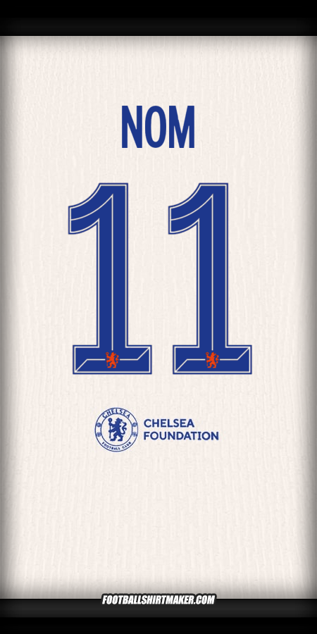 Maillot Chelsea Cup 2024/2025 Extérieur -  nom - 11
