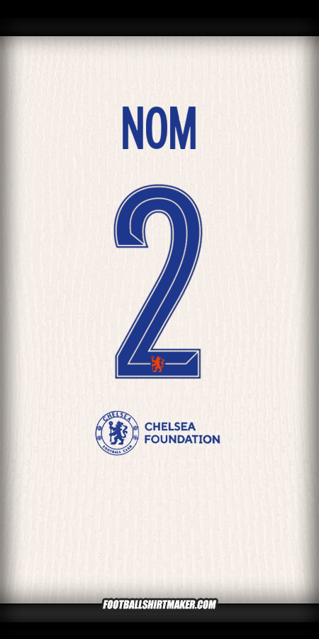 Maillot Chelsea Cup 2024/2025 Extérieur -  nom - 2