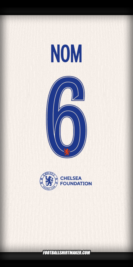 Maillot Chelsea Cup 2024/2025 Extérieur -  nom - 6