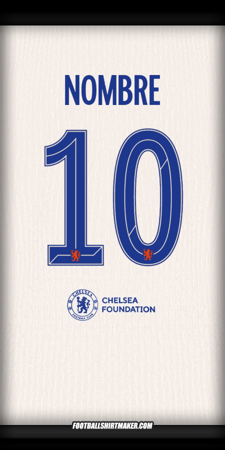 Jersey Chelsea Cup 2024/2025 Visita -  nombre - 10