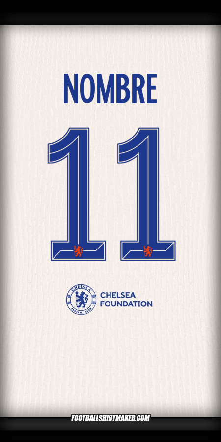 Jersey Chelsea Cup 2024/2025 Visita -  nombre - 11