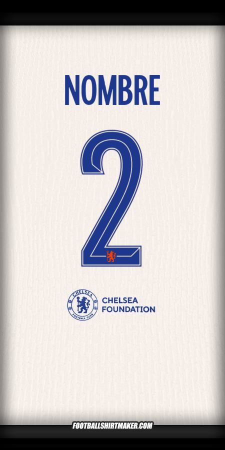 Jersey Chelsea Cup 2024/2025 Visita -  nombre - 2
