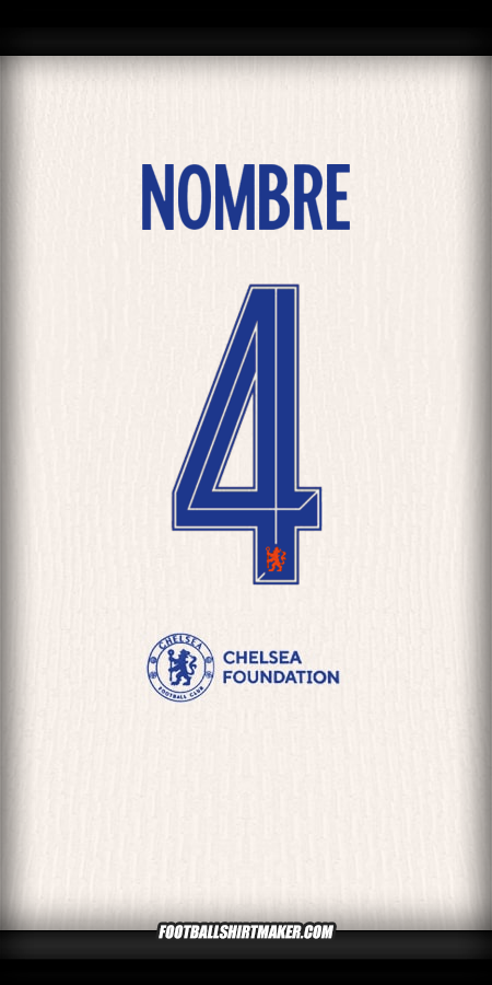 Jersey Chelsea Cup 2024/2025 Visita -  nombre - 4