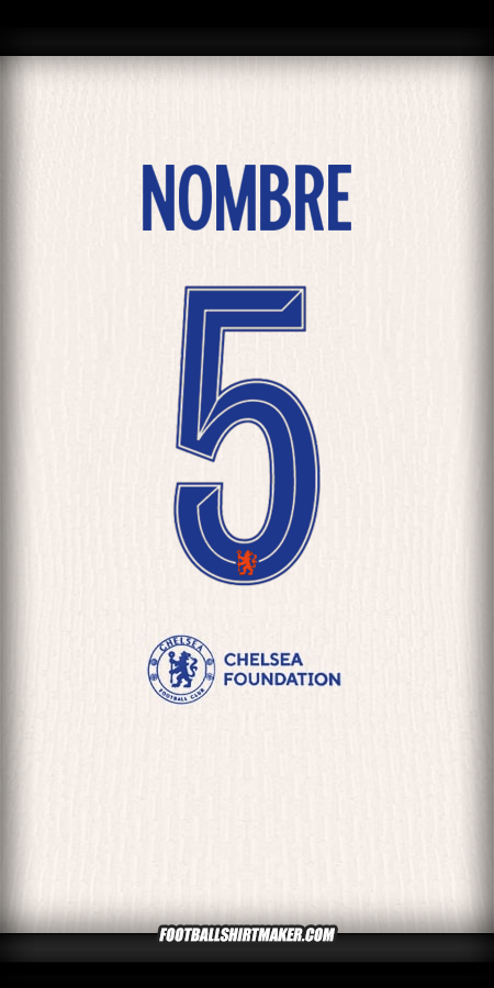 Jersey Chelsea Cup 2024/2025 Visita -  nombre - 5