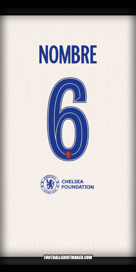 Jersey Chelsea Cup 2024/2025 Visita -  nombre - 6