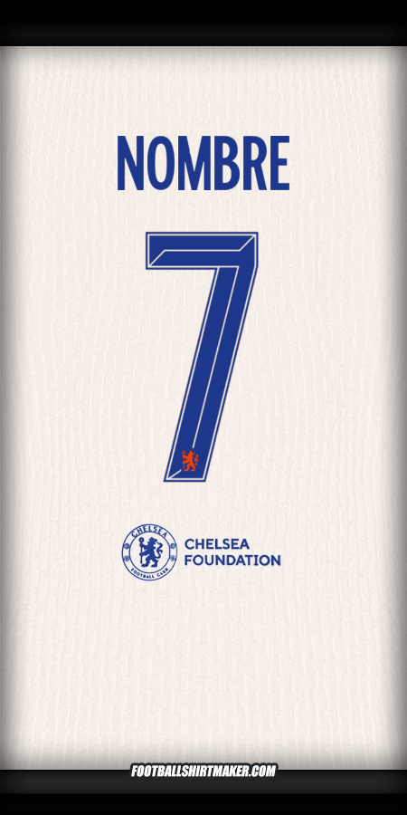 Jersey Chelsea Cup 2024/2025 Visita -  nombre - 7