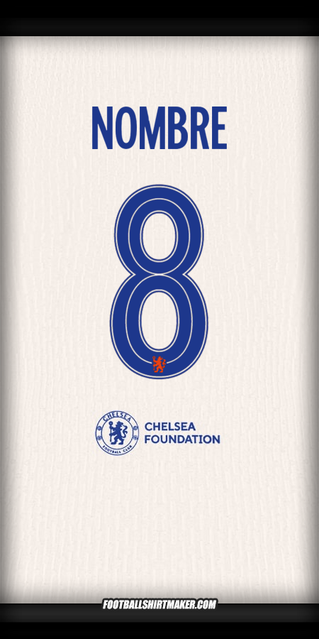 Jersey Chelsea Cup 2024/2025 Visita -  nombre - 8