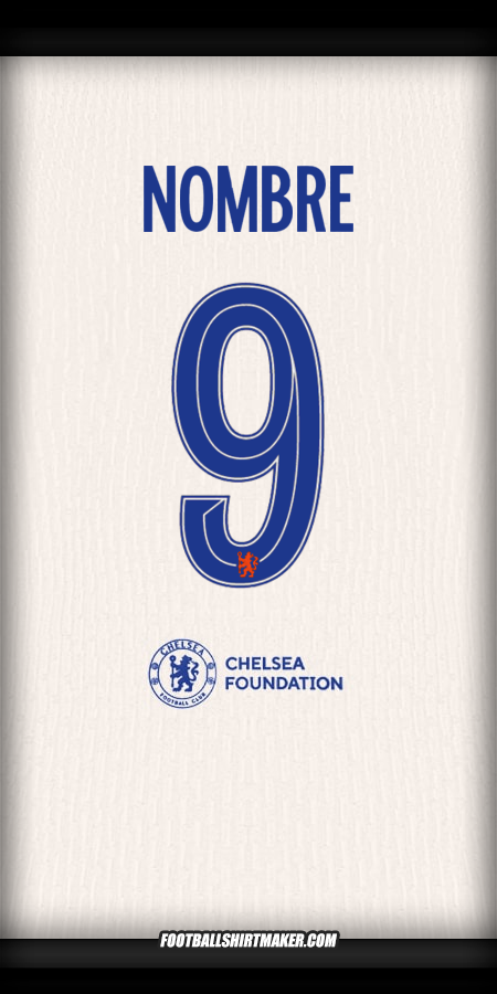 Jersey Chelsea Cup 2024/2025 Visita -  nombre - 9