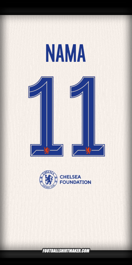Jersey Chelsea Cup 2024/2025 Alternatif -  nama - 11
