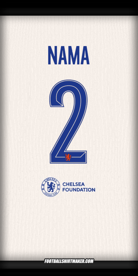 Jersey Chelsea Cup 2024/2025 Alternatif -  nama - 2
