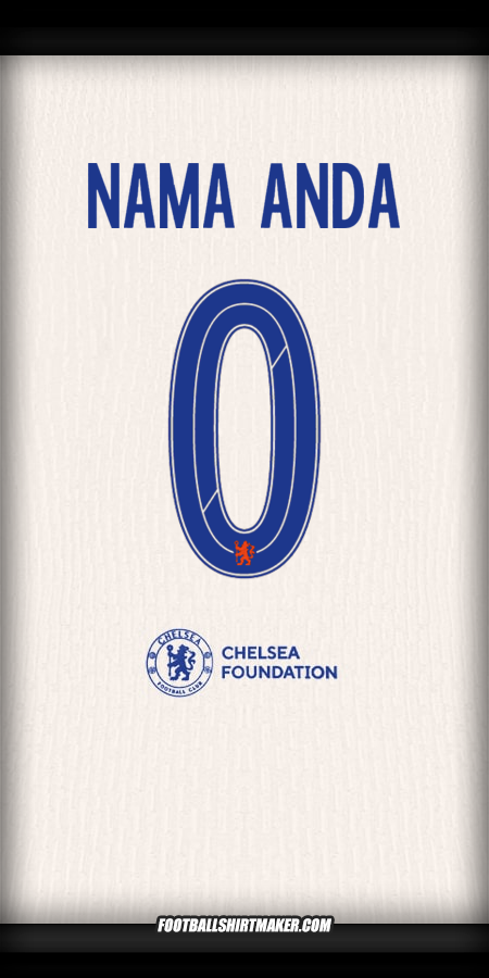 Jersey Chelsea Cup 2024/2025 II -  nama anda - 0