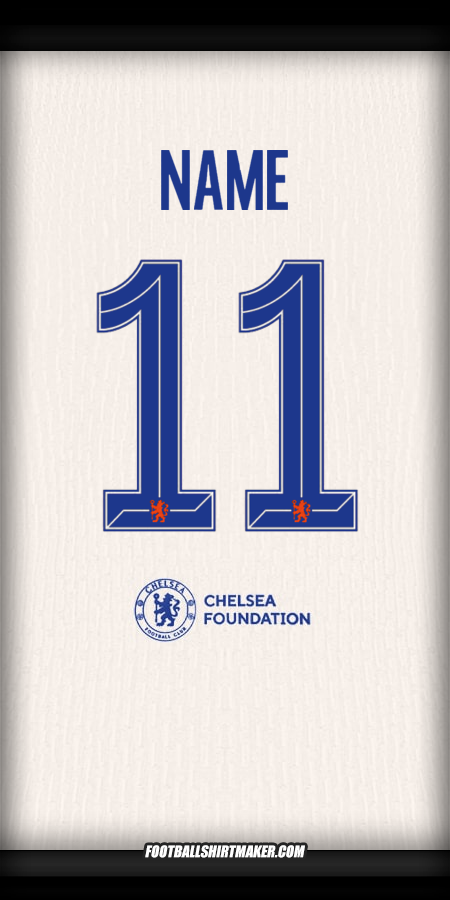 Trikot Chelsea Cup 2024/2025 Auswärts -  name - 11