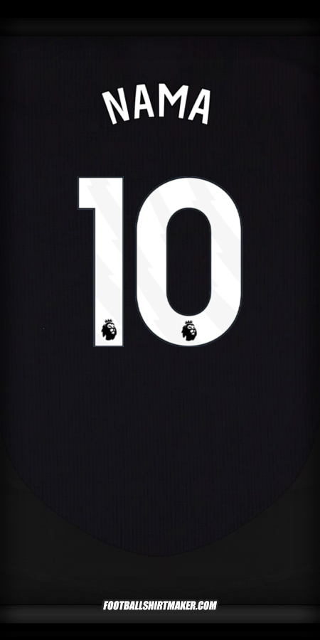 Jersey Arsenal 2024/2025 Alternatif -  nama - 10