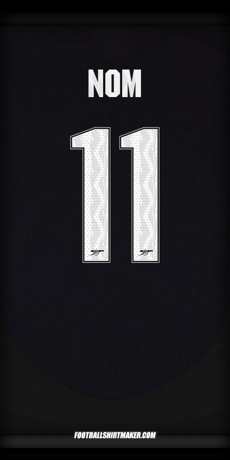 Maillot Arsenal Cup 2024/2025 Extérieur -  nom - 11