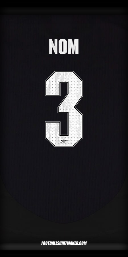 Maillot Arsenal Cup 2024/2025 Extérieur -  nom - 3