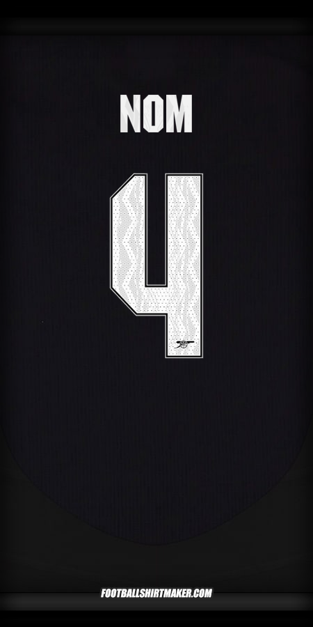 Maillot Arsenal Cup 2024/2025 Extérieur -  nom - 4