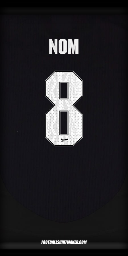 Maillot Arsenal Cup 2024/2025 Extérieur -  nom - 8