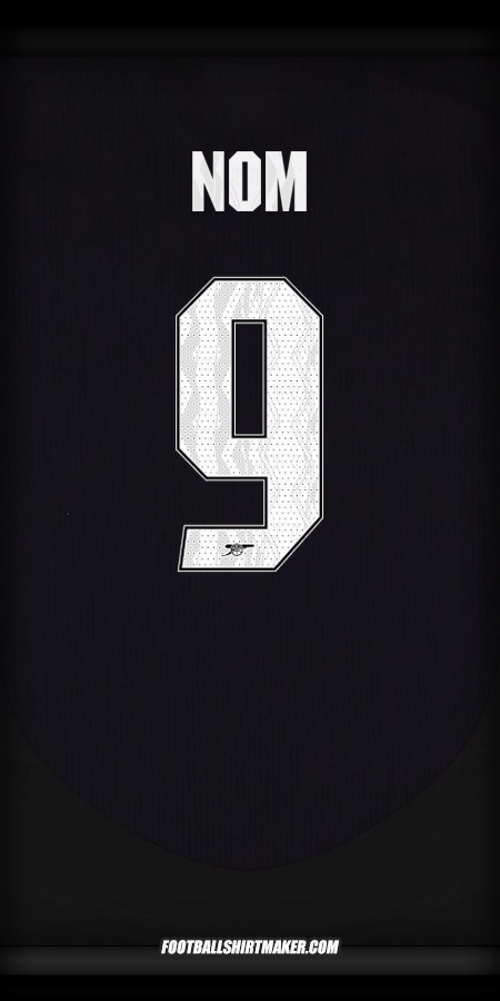 Maillot Arsenal Cup 2024/2025 Extérieur -  nom - 9