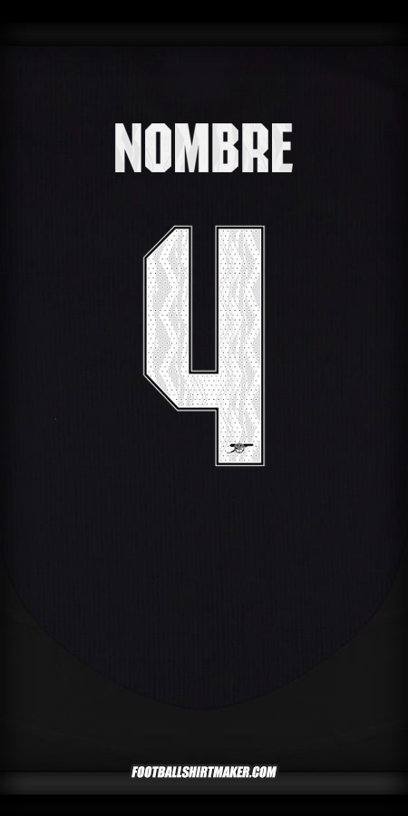 Jersey Arsenal Cup 2024/2025 Visita -  nombre - 4