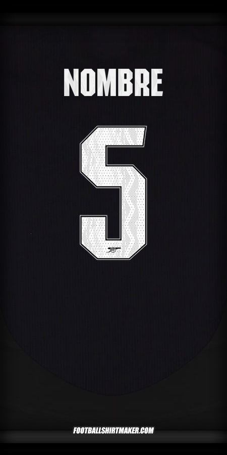 Jersey Arsenal Cup 2024/2025 Visita -  nombre - 5