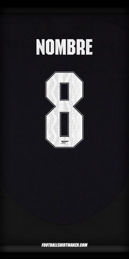 Jersey Arsenal Cup 2024/2025 Visita -  nombre - 8