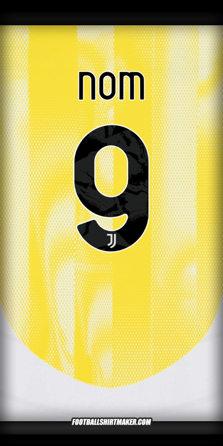 Maillot Juventus FC Cup 2024/2025 Extérieur -  nom - 9