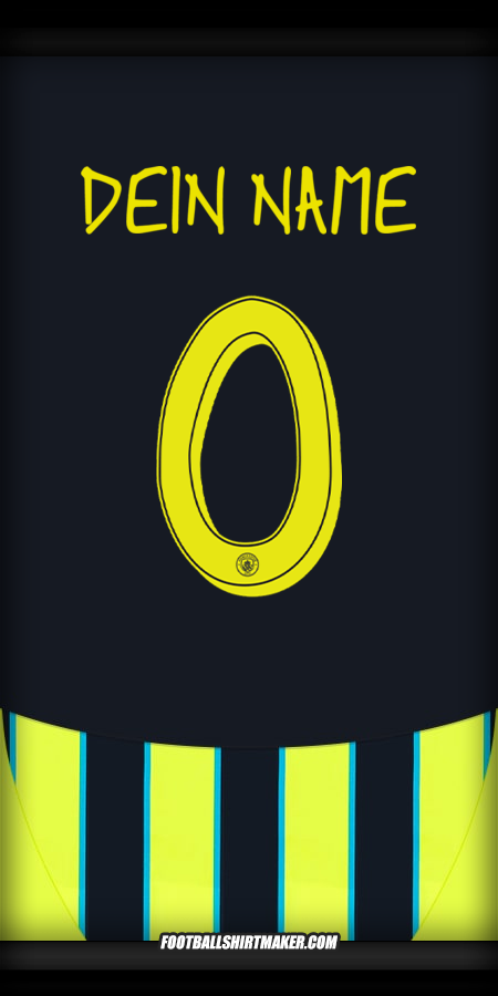 Trikot Manchester City Cup 2024/2025 II -  dein name - 0