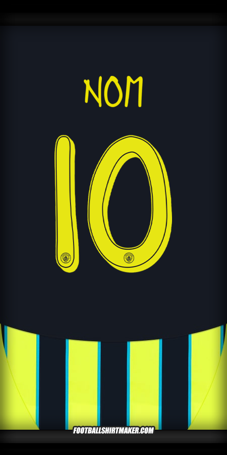 Maillot Manchester City Cup 2024/2025 Extérieur -  nom - 10
