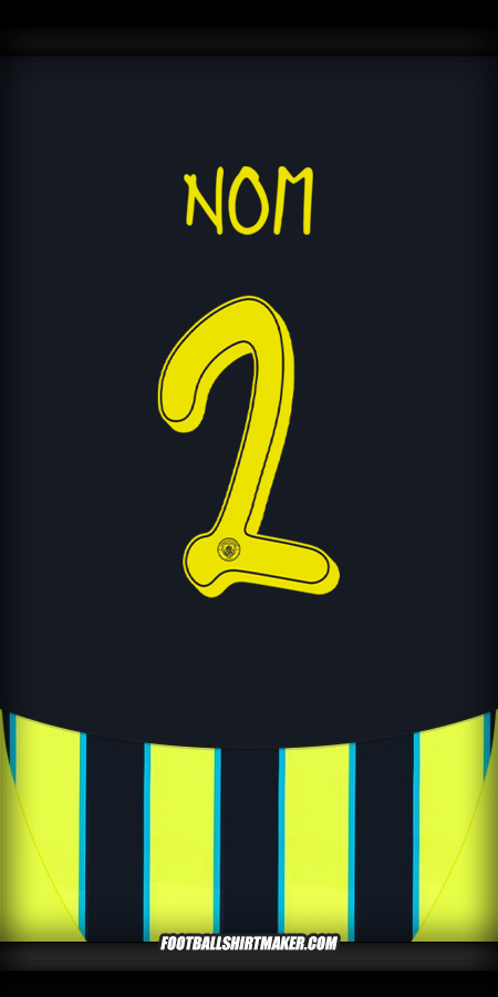 Maillot Manchester City Cup 2024/2025 Extérieur -  nom - 2