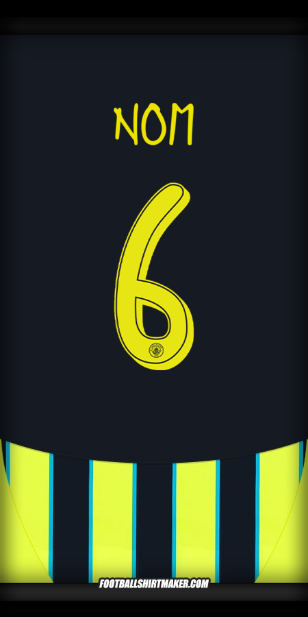 Maillot Manchester City Cup 2024/2025 Extérieur -  nom - 6