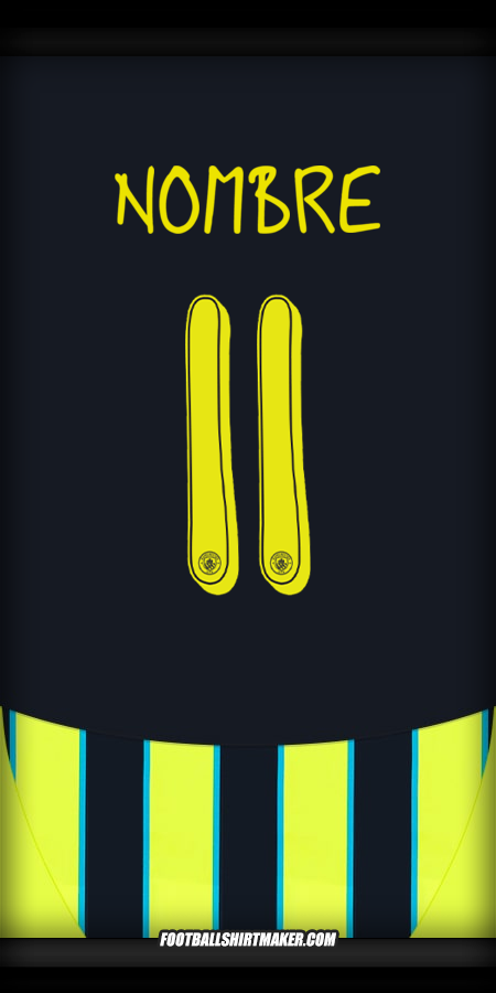 Jersey Manchester City Cup 2024/2025 Visita -  nombre - 11