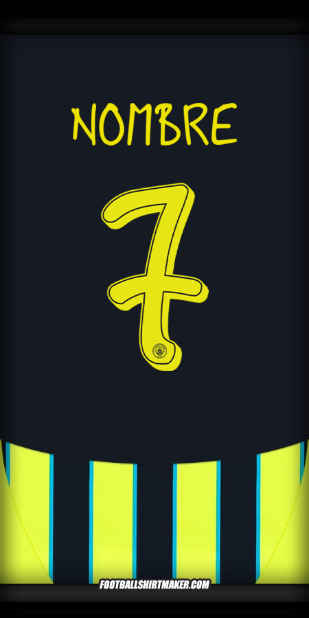 Camiseta Manchester City Cup 2024/2025 Visita -  nombre - 7