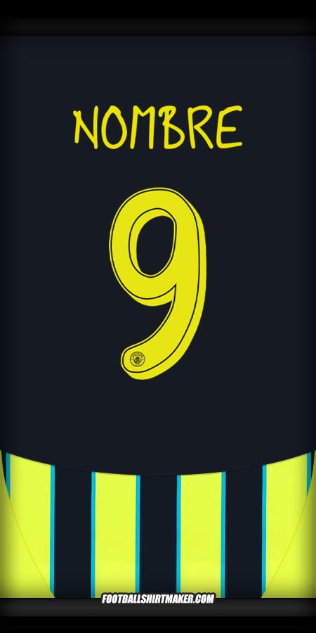 Jersey Manchester City Cup 2024/2025 Visita -  nombre - 9