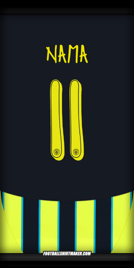 Jersey Manchester City Cup 2024/2025 Alternatif -  nama - 11