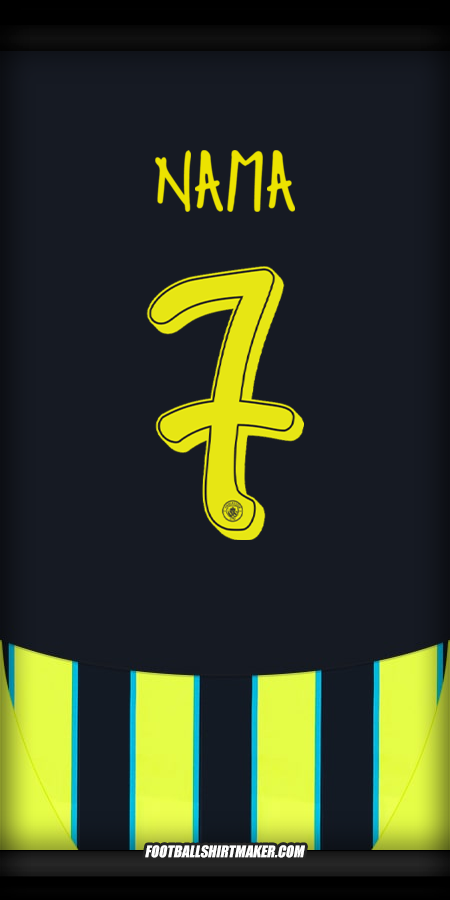 Jersey Manchester City Cup 2024/2025 Alternatif -  nama - 7