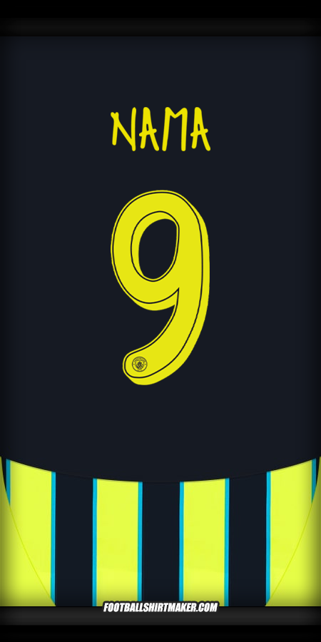 Jersey Manchester City Cup 2024/2025 Alternatif -  nama - 9