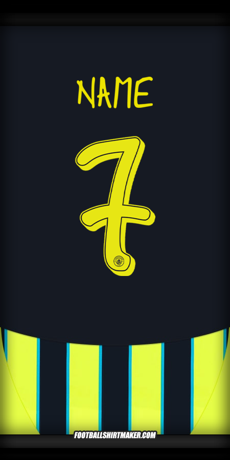 Trikot Manchester City Cup 2024/2025 Auswärts -  name - 7