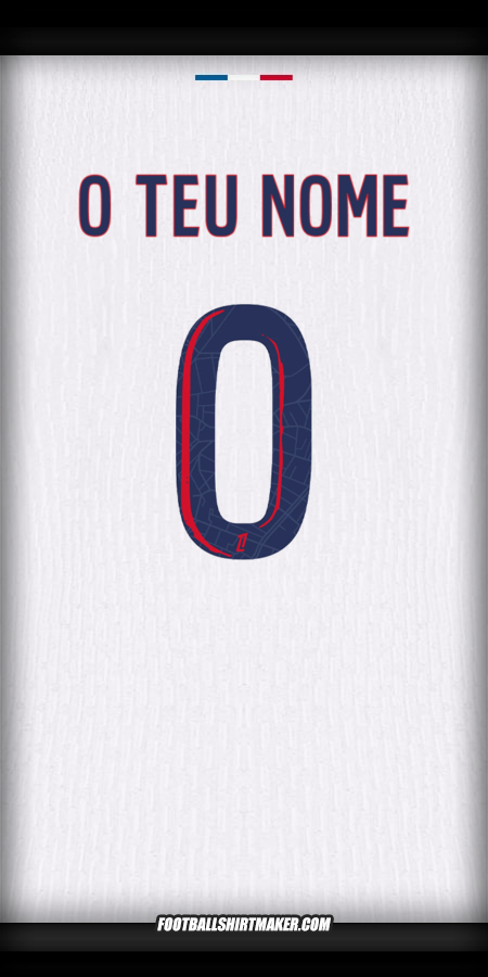 Camisola Paris Saint Germain 2024/2025 Alternativa -  o teu nome - 0