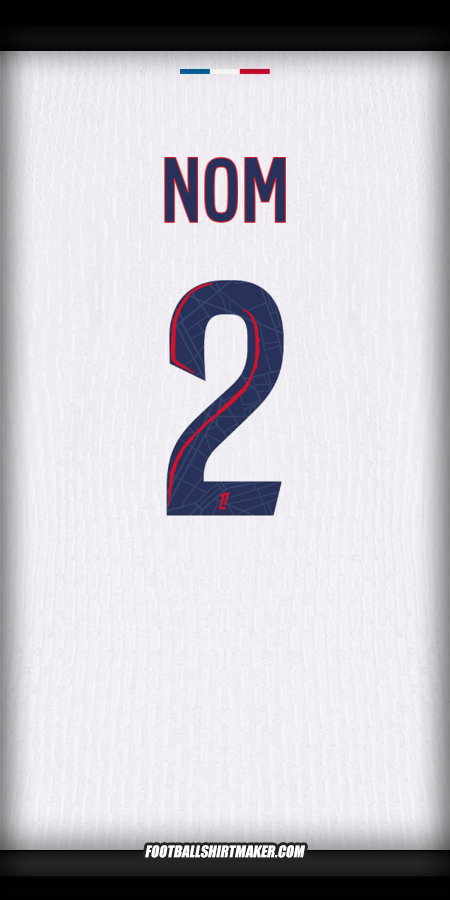 Maillot Paris Saint Germain 2024/2025 Extérieur -  nom - 2