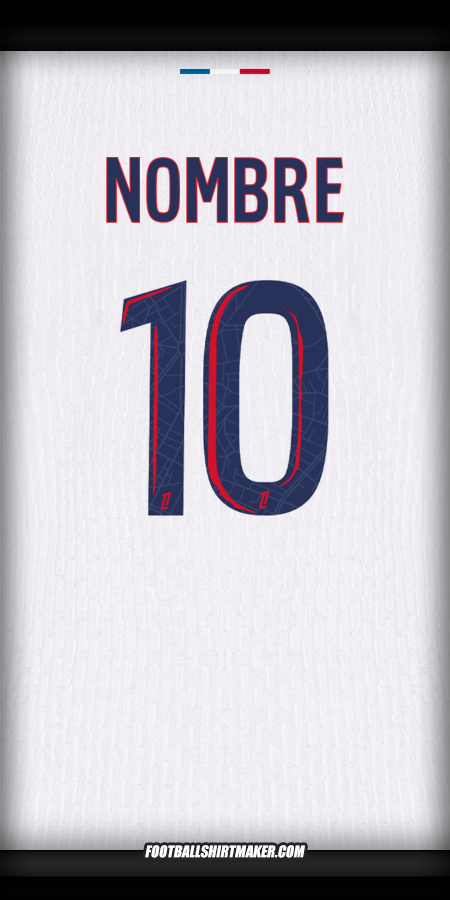 Jersey Paris Saint Germain 2024/2025 Visita -  nombre - 10
