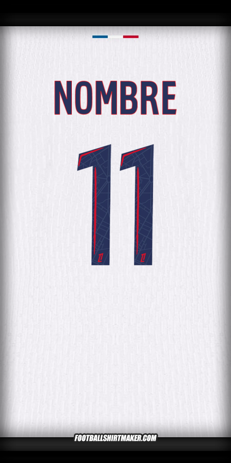 Camiseta Paris Saint Germain 2024/2025 Visita -  nombre - 11